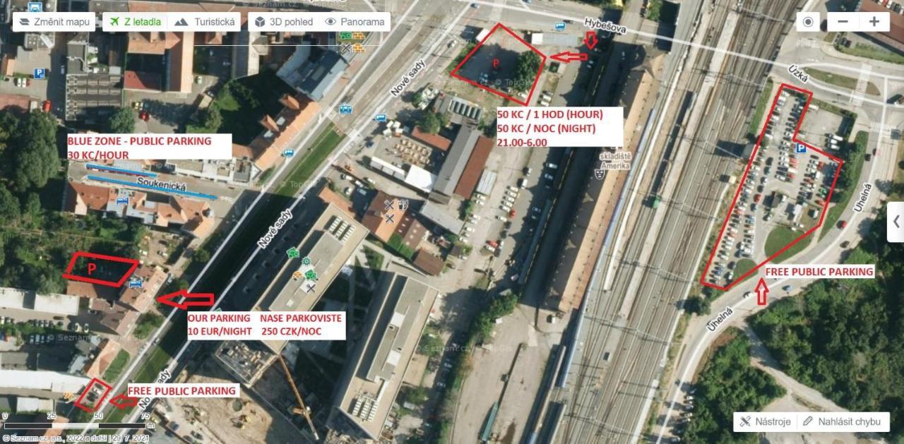 Apartment With Parking In The Center - 500M From Hlavni Nadrazi Brno Zewnętrze zdjęcie
